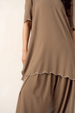 Camel Porcelain Georgette Co-Ord Set