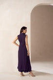 Matte Purple Georgette Co-Ord Set