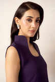 Matte Purple Georgette Co-Ord Set
