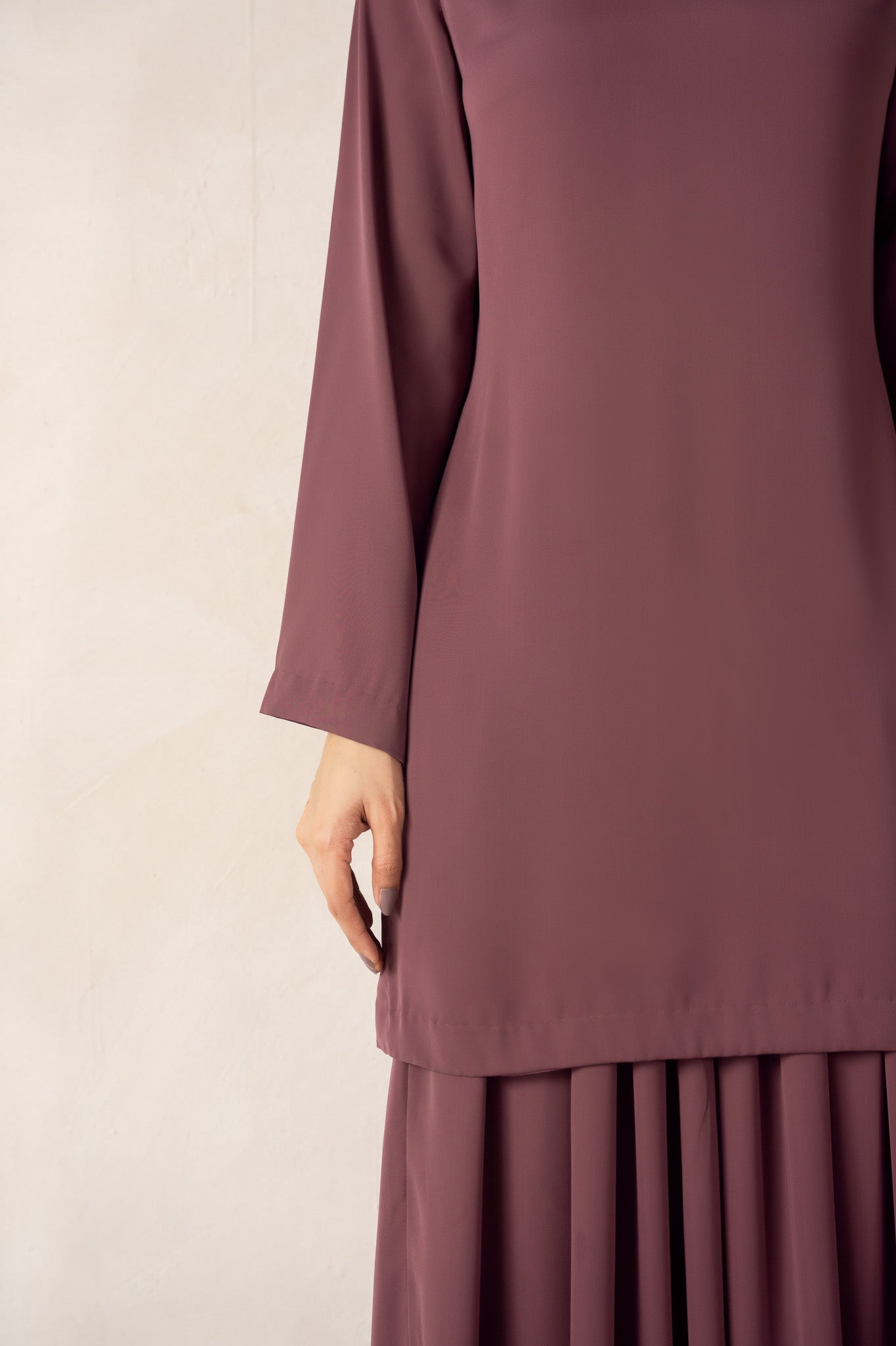 Raspberry Rose Georgette Co-Ord Set