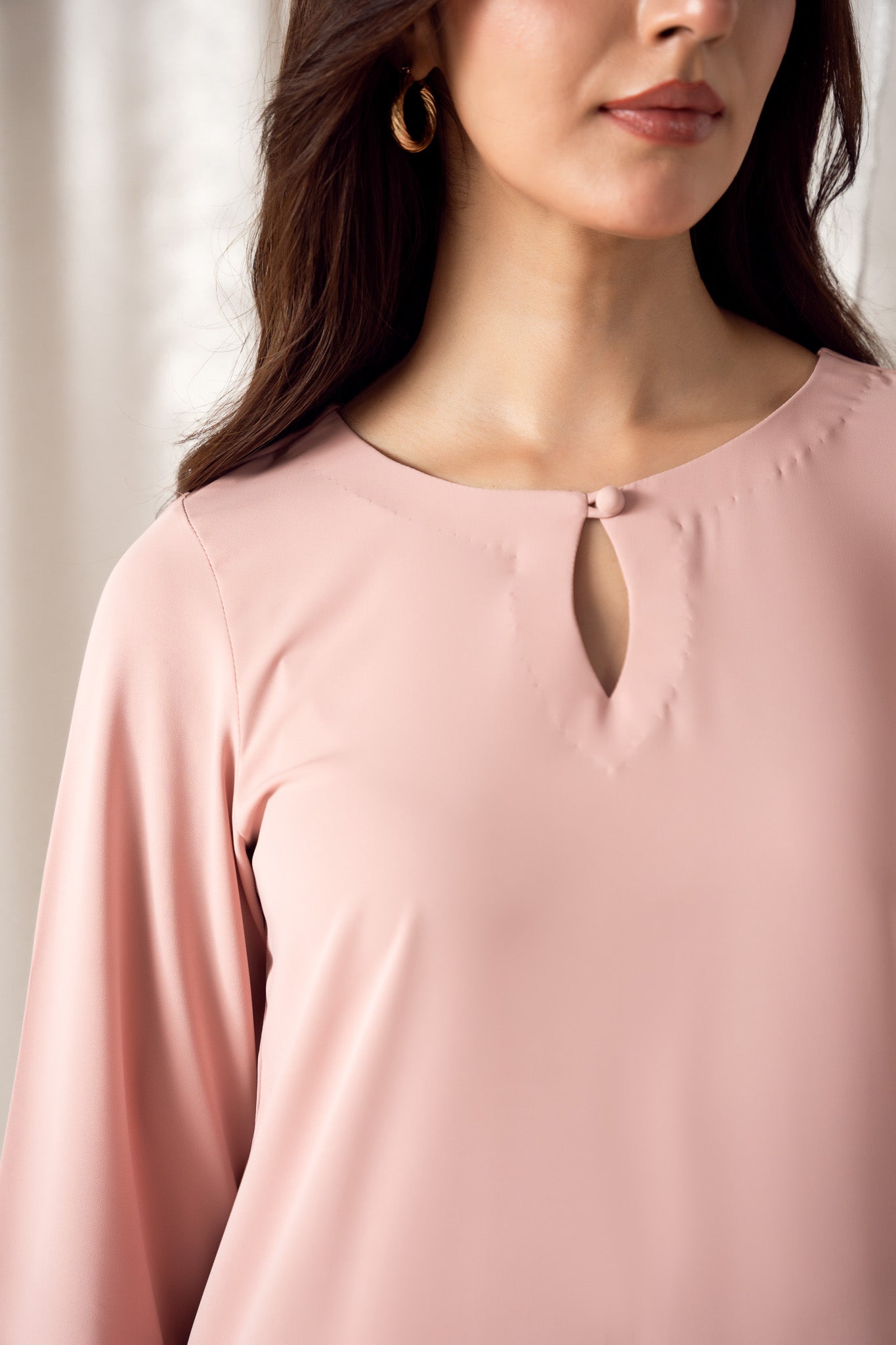 Ballet Pink Georgette Co-Ord Set