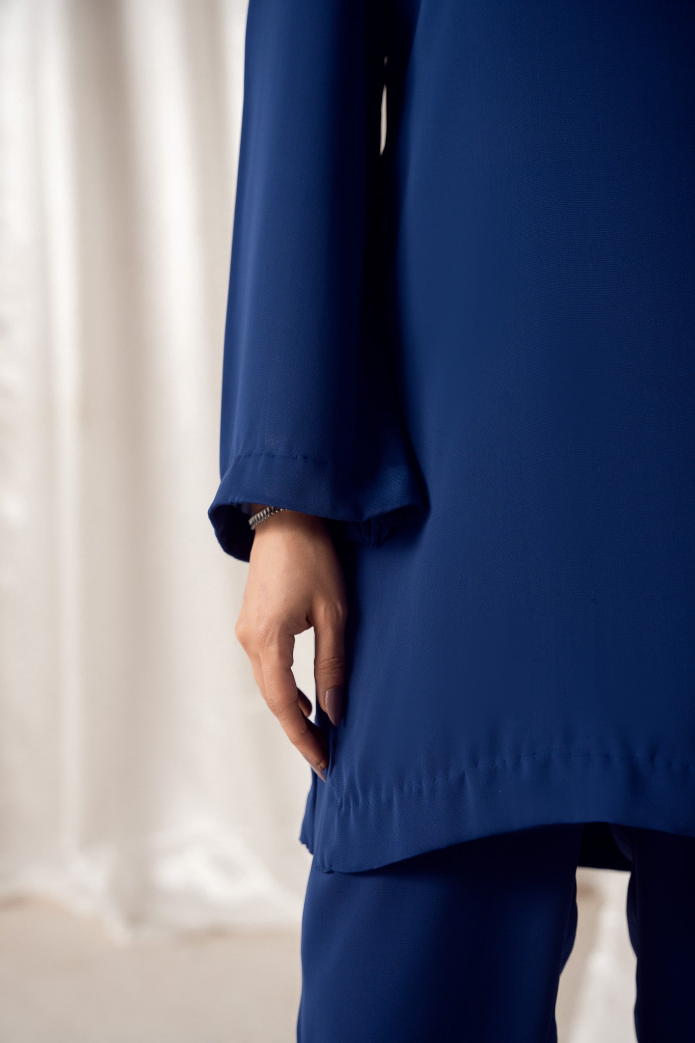 Blue Noir Georgette Co-Ord Set
