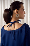 Blue Noir Georgette Co-Ord Set
